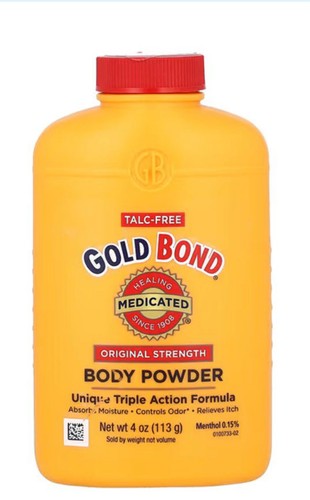 Gold bond medicated talc free - gold,