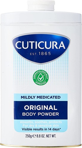 Three packs cuticura talcum - of,