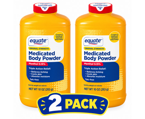 Equate medicated body powder - body,